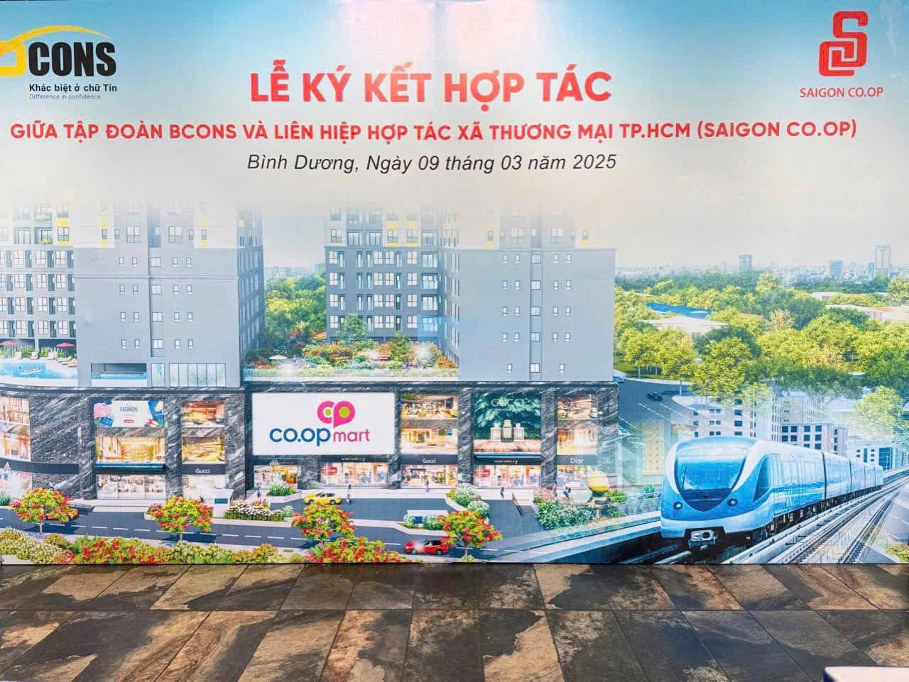 sở hữu tiện ích siêu thị co.op mart dưới tòa bcons city
