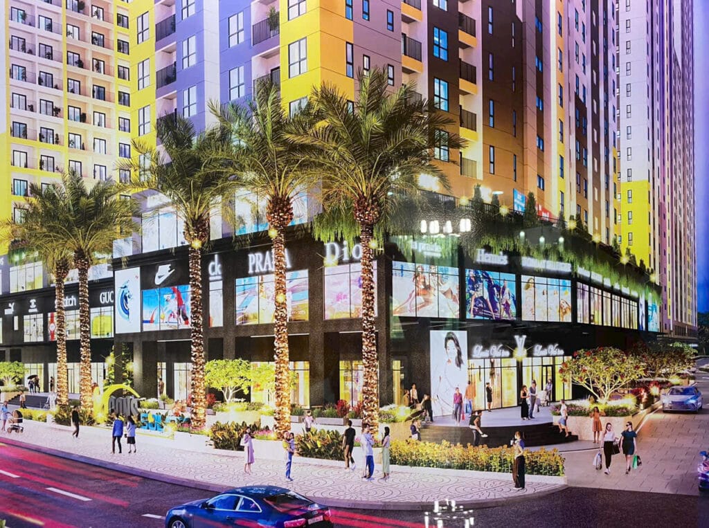 tiện ích trung tâm thương mại dự án