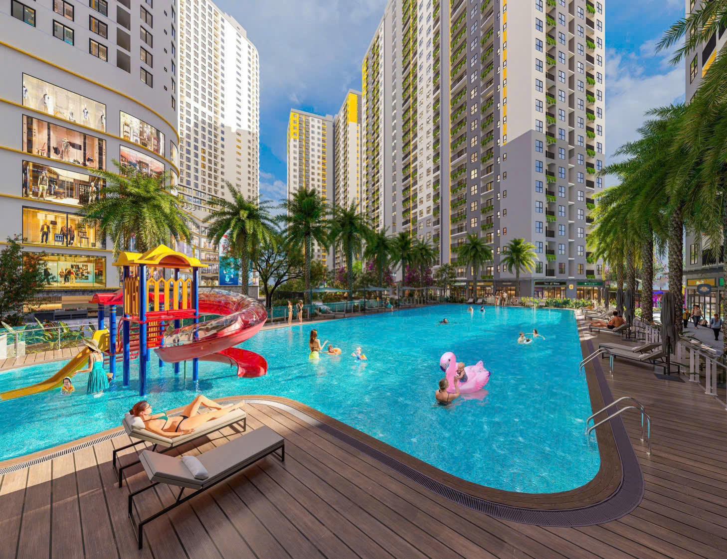 hồ bơi bcons center city