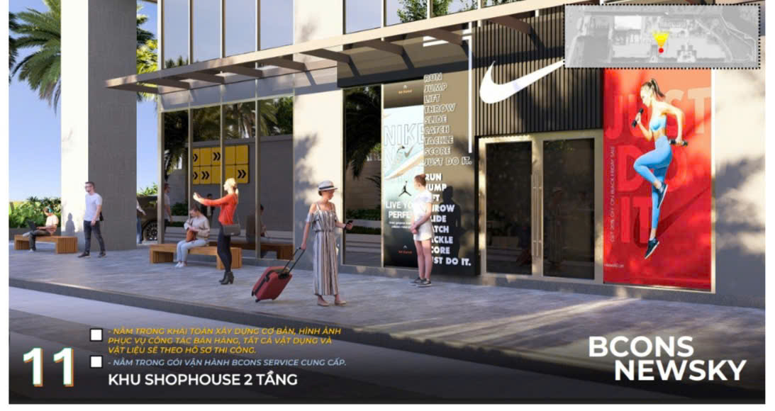 tiện ích khu shophouse 2 tầng