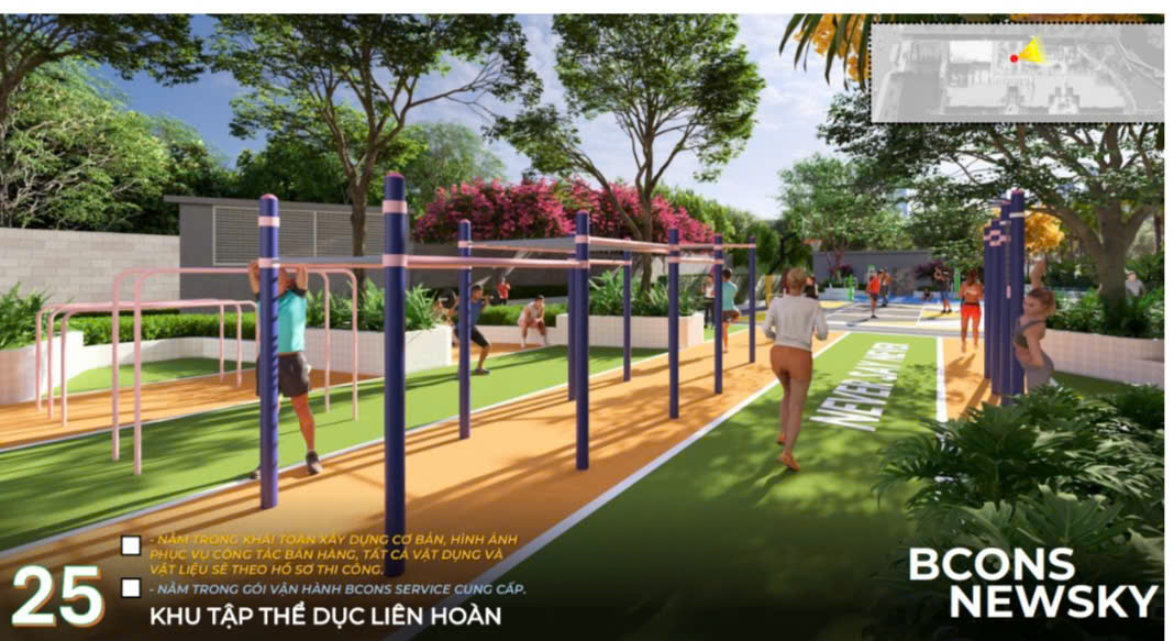 tiện ích khu tập thể dục liên hoàn