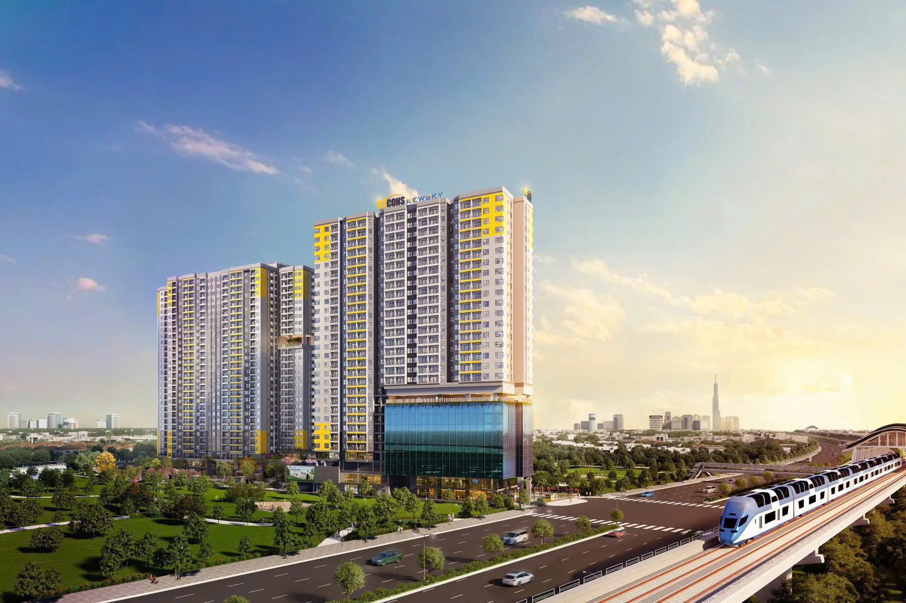 phối cảnh bcons newsky thuận an