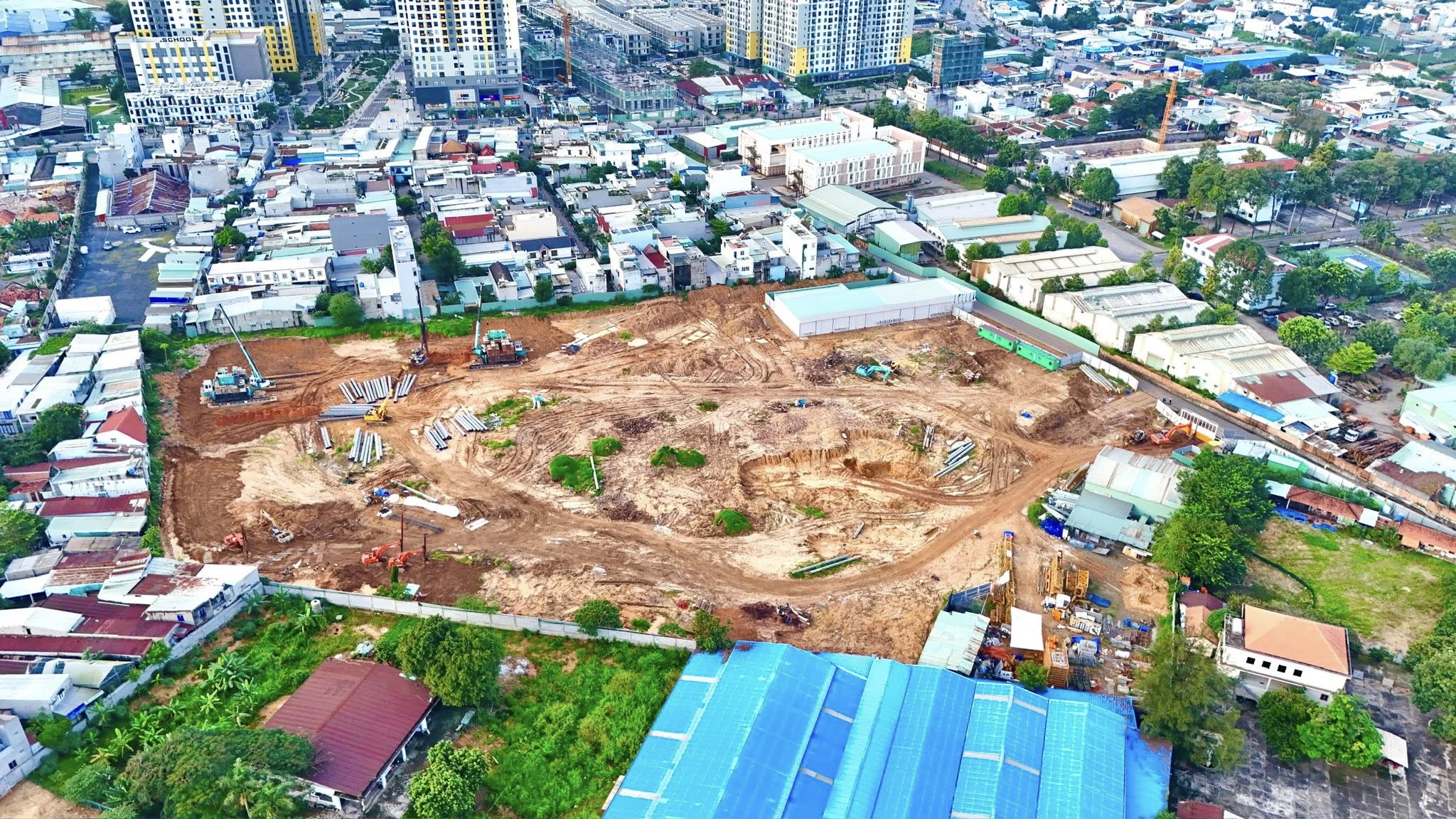 tiến độ thi công dự án