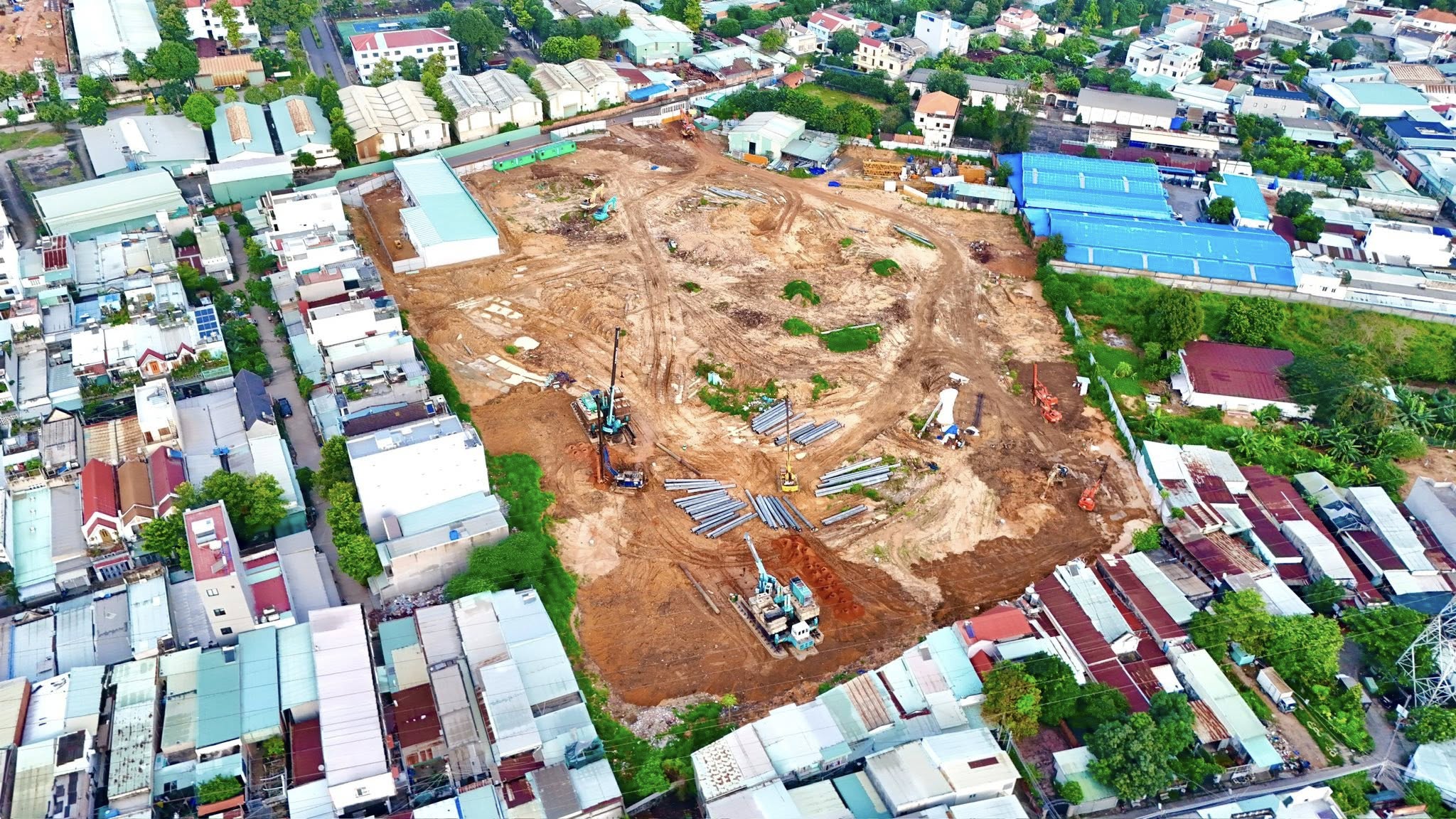 tiến độ thi công dự án