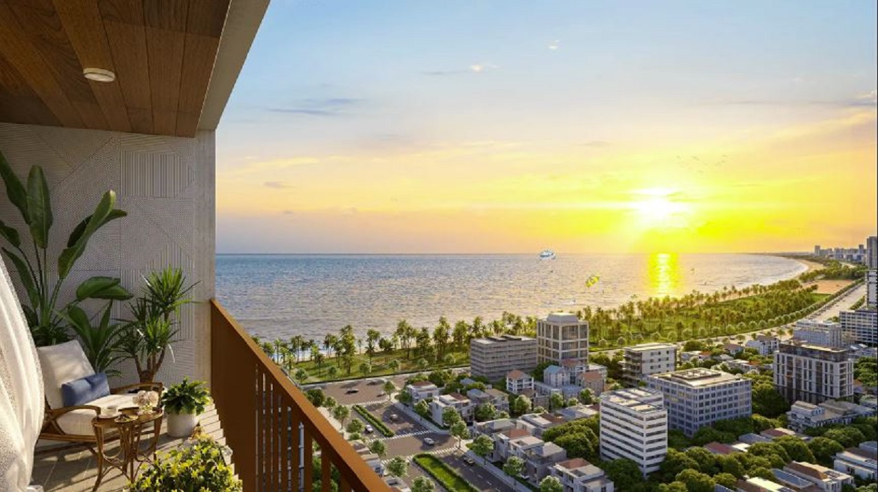 ban công view biển dự án