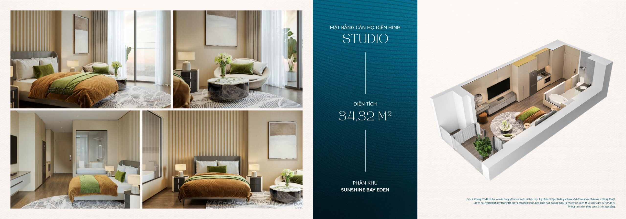 thiết kế căn studio