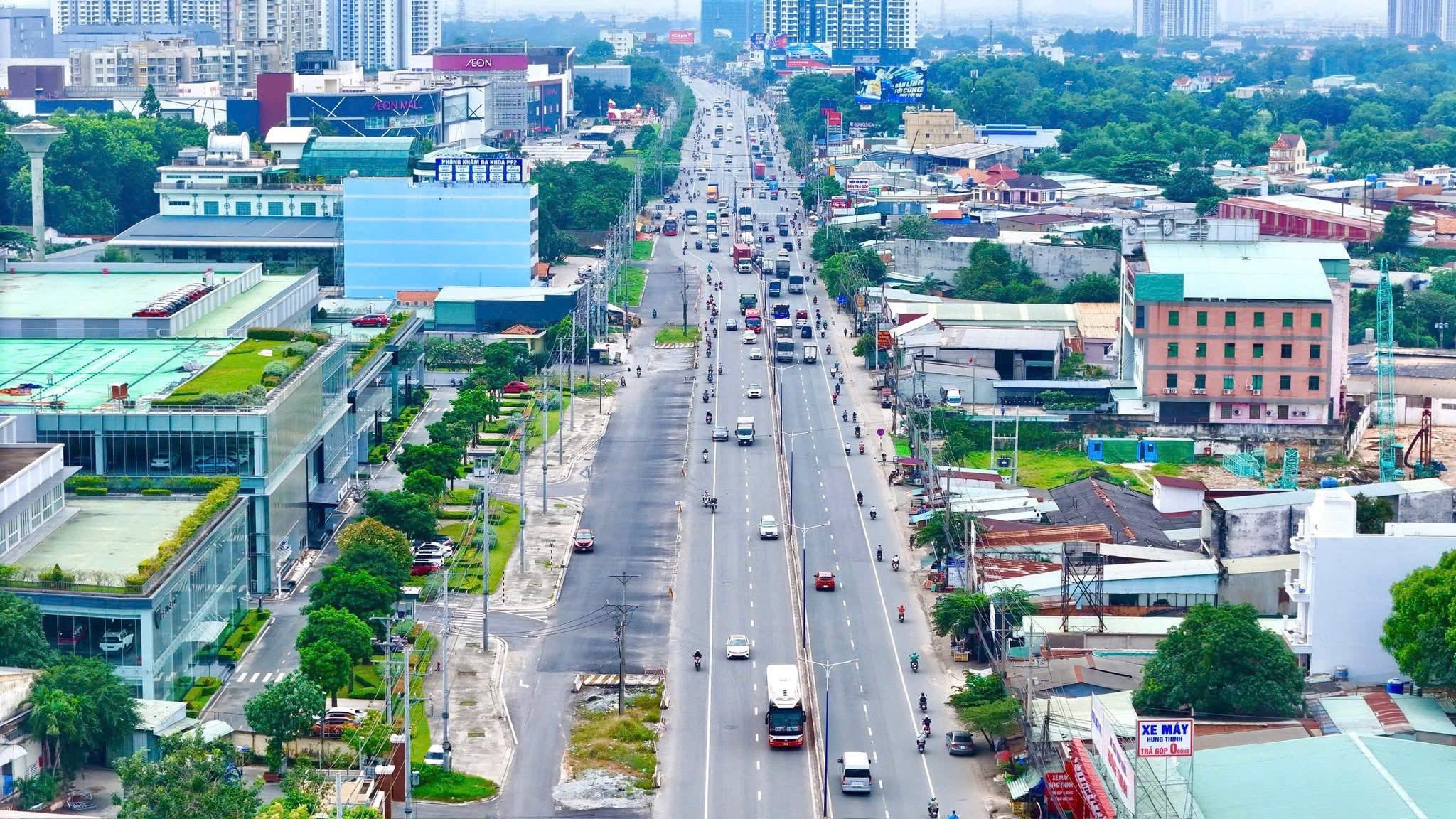 thực tế quốc lộ 13 mở rộng