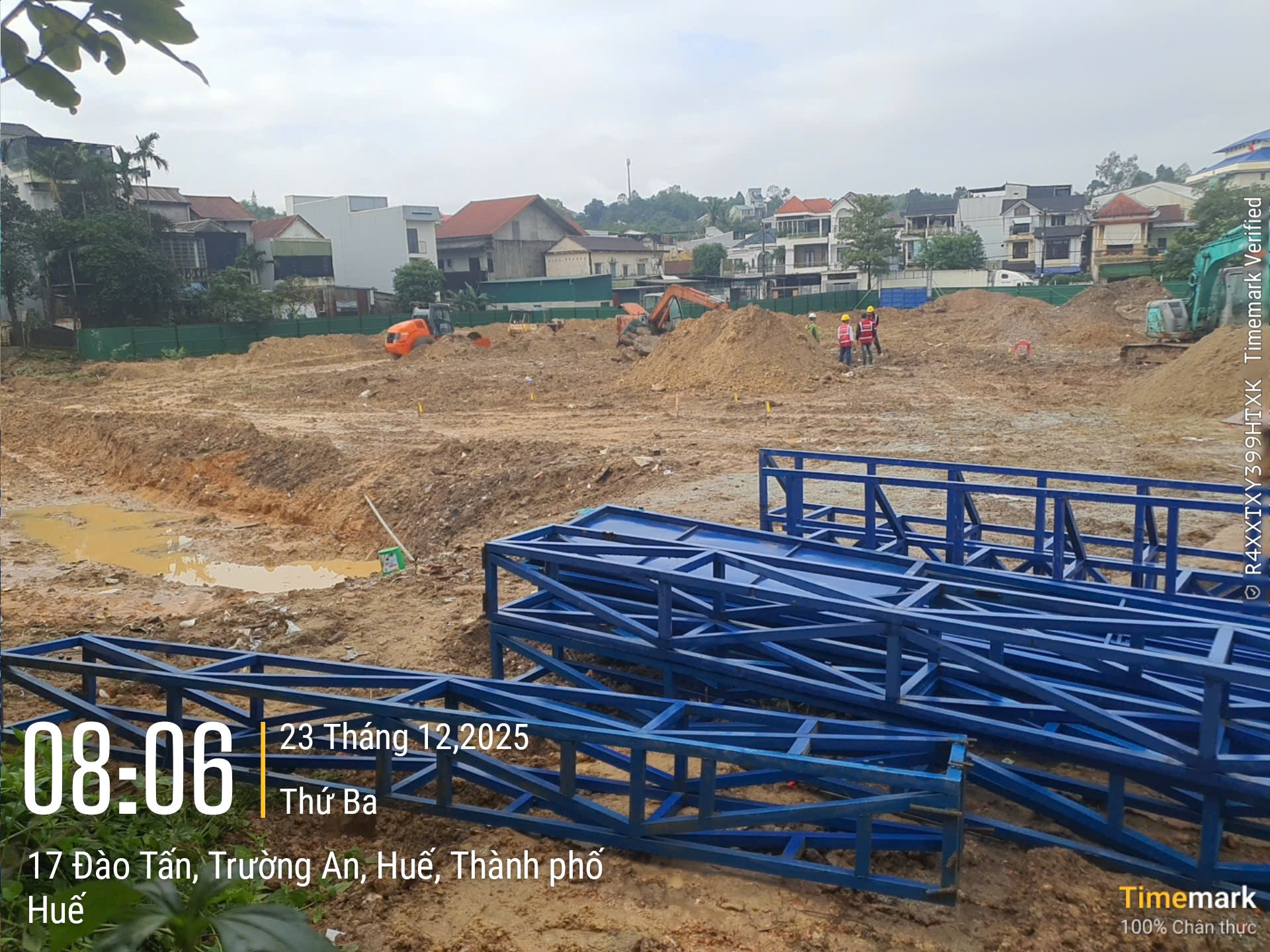 tiến độ thi công đào tấn diamond city