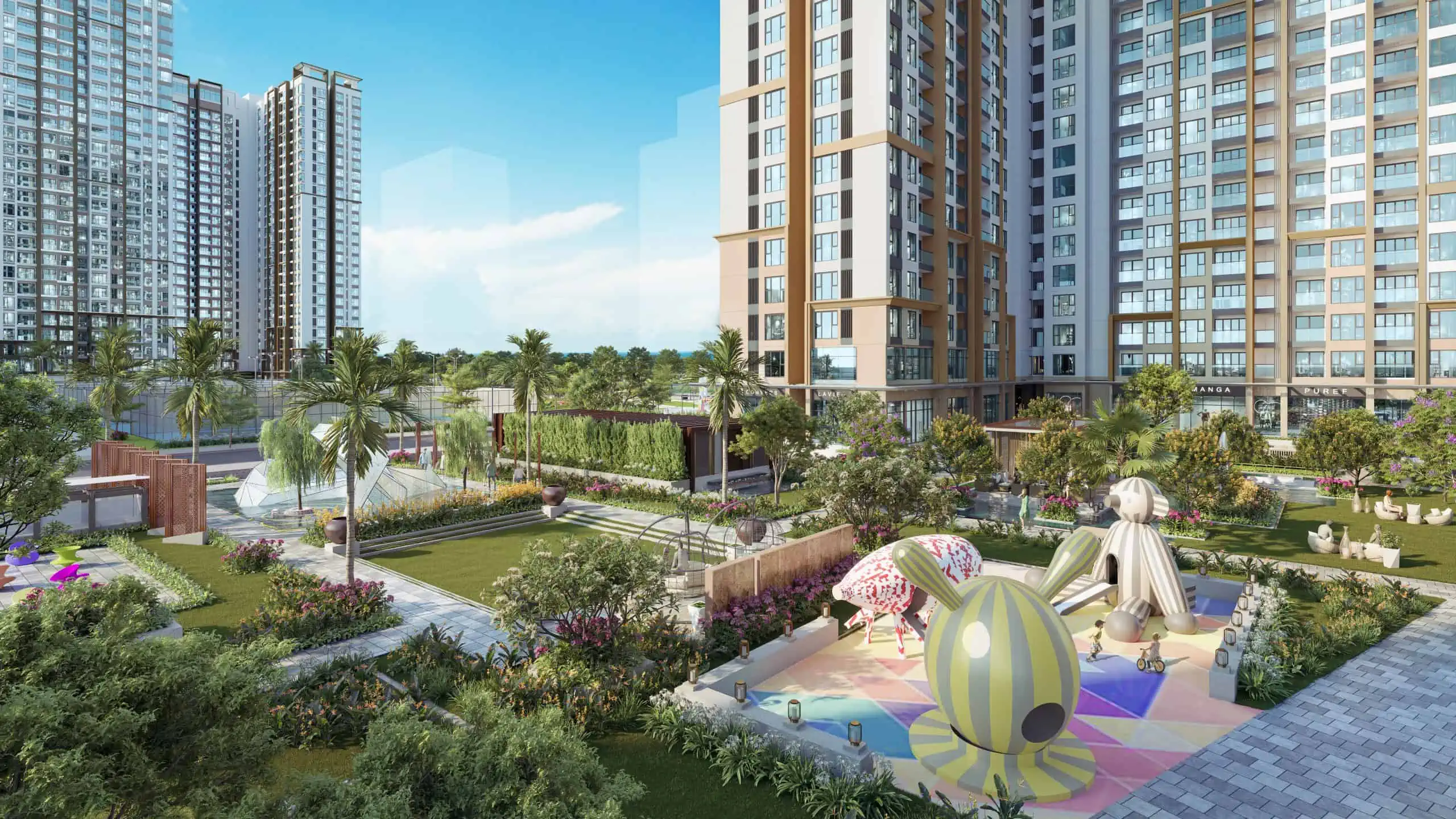tiện ích công viên nội khu dự án