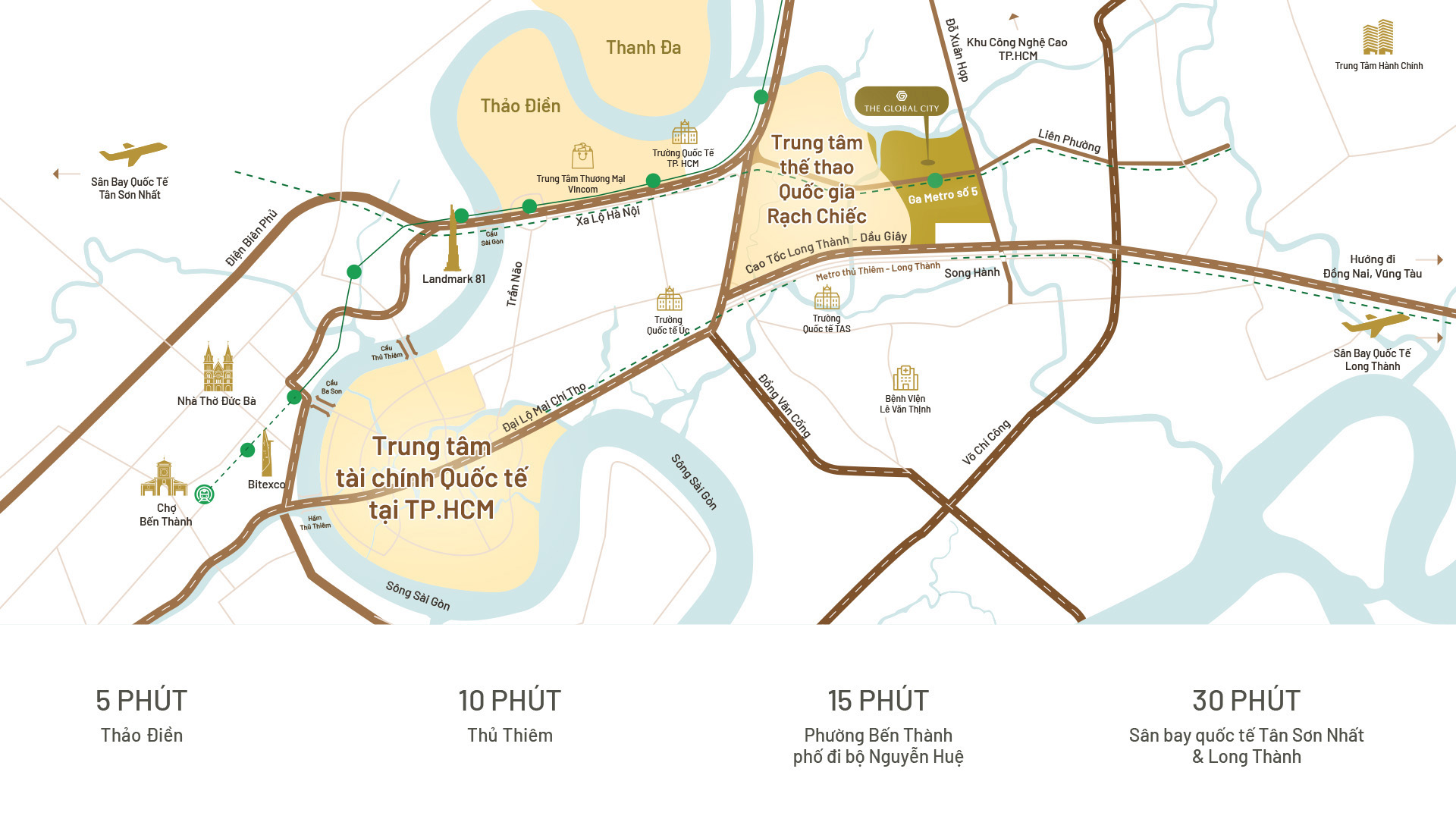 vị trí dự án the global city