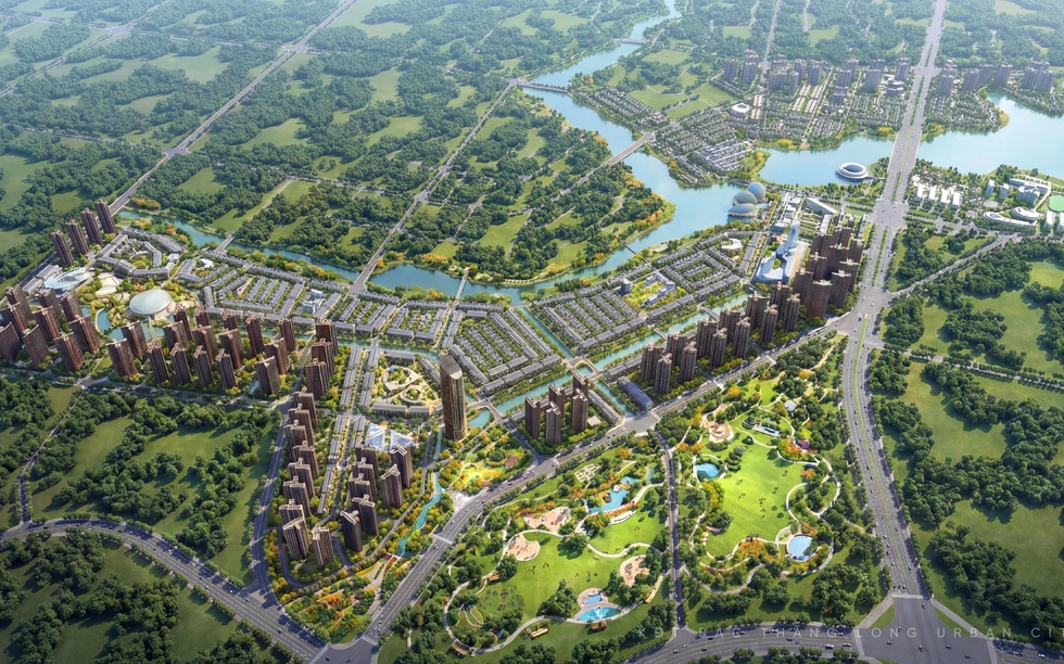 phối cảnh dự án kđt đa mục tiêu bắc thăng long urban city
