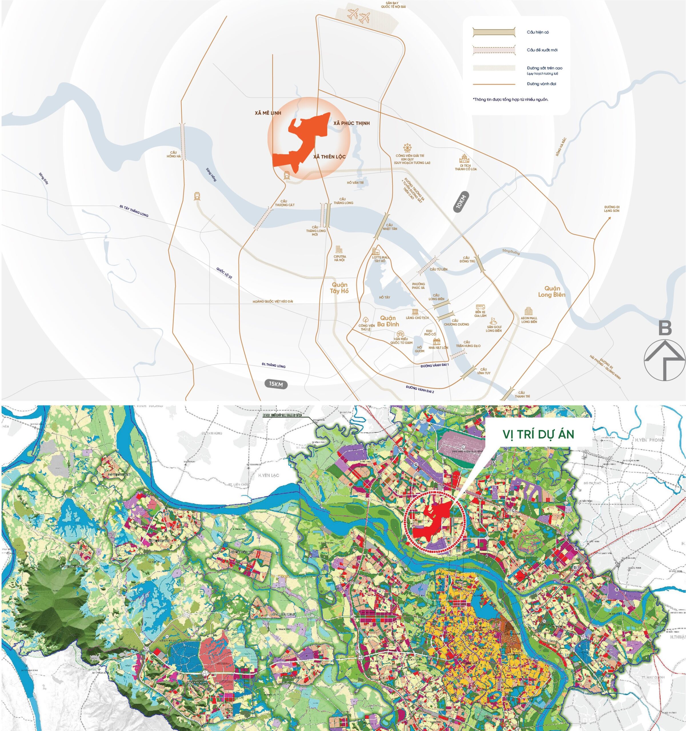 vị trí dự án bắc thăng long urban city