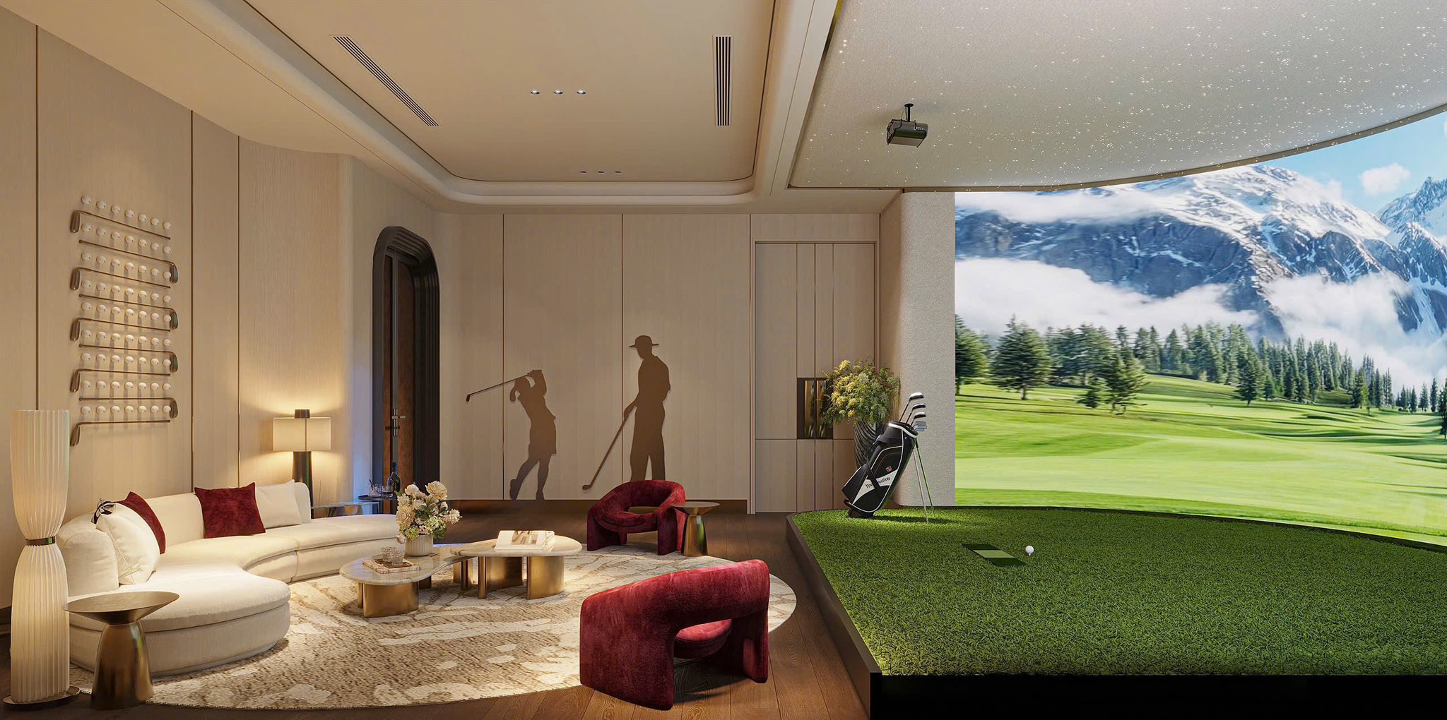 sân tập golf 3d