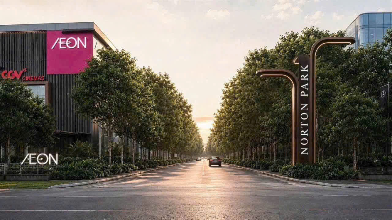 cổng vào dự án norton park