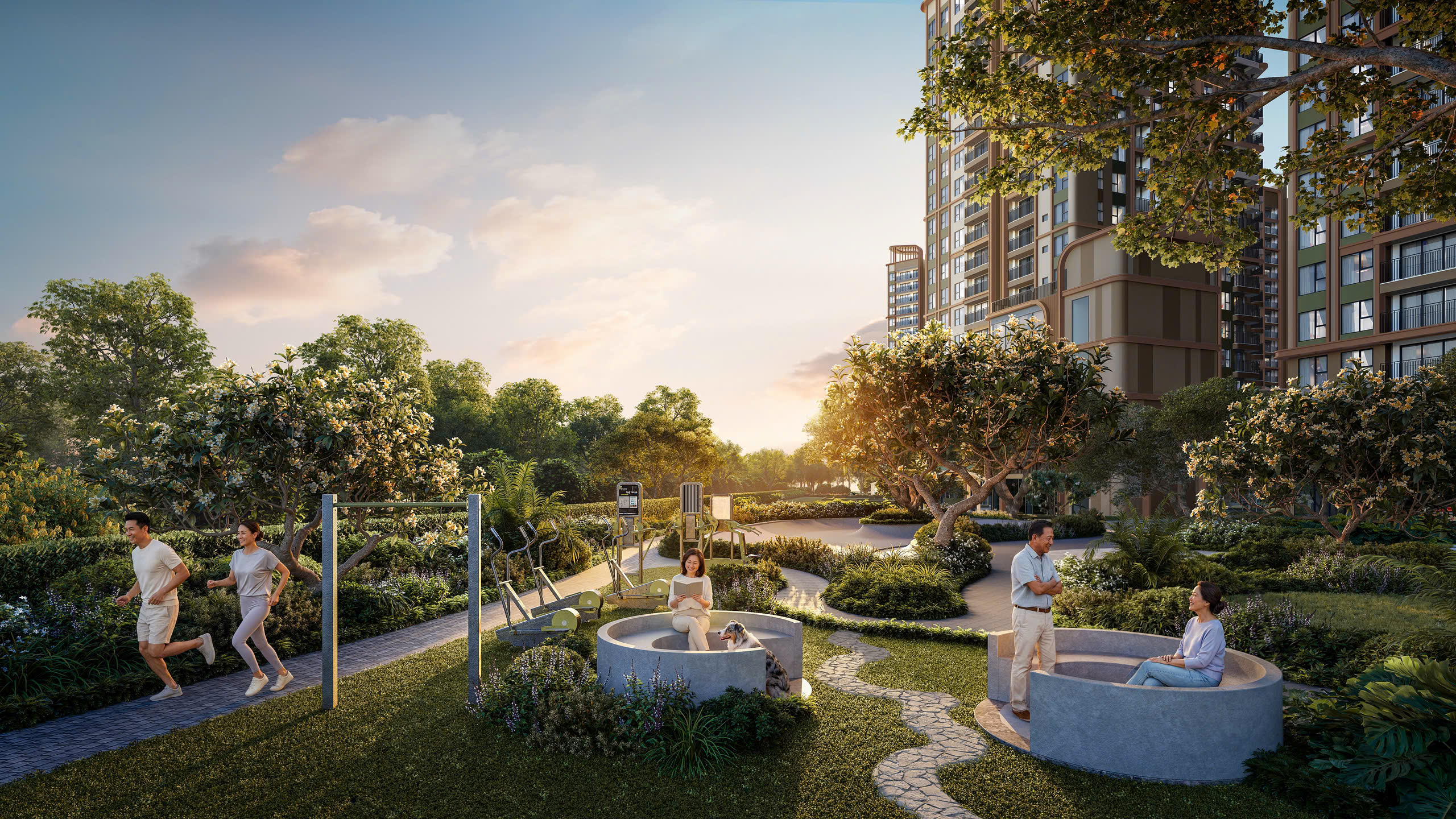 mảng xanh tại norton park