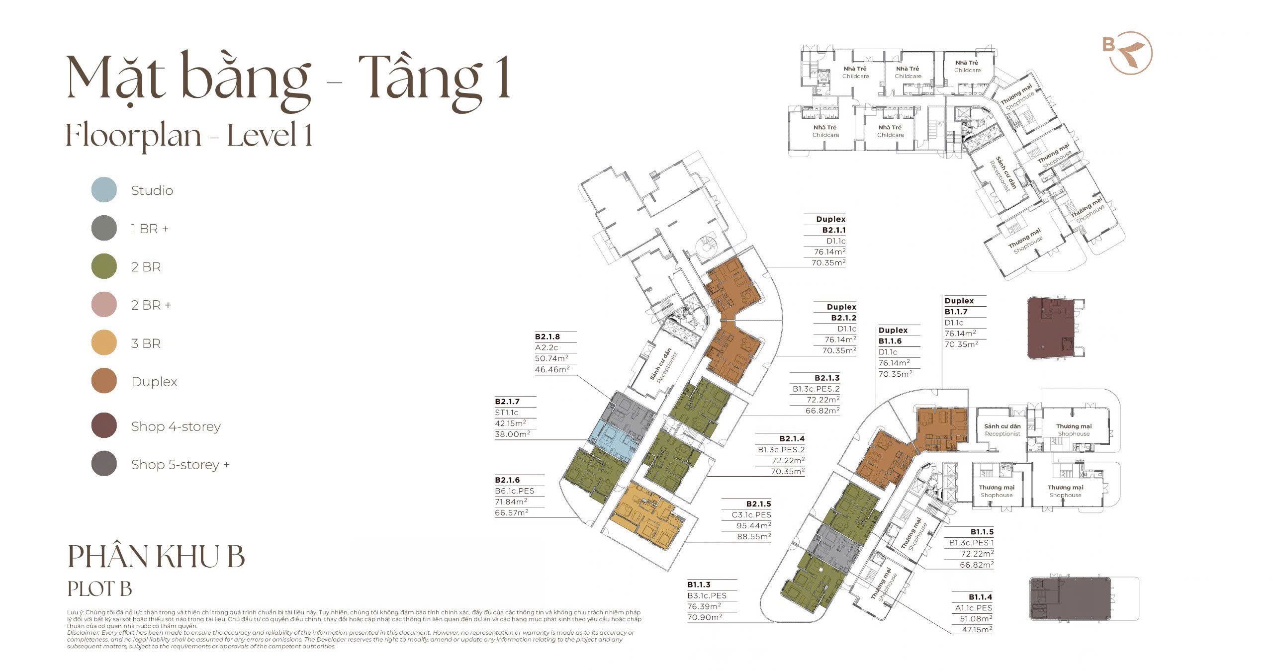 mặt bằng tầng 1