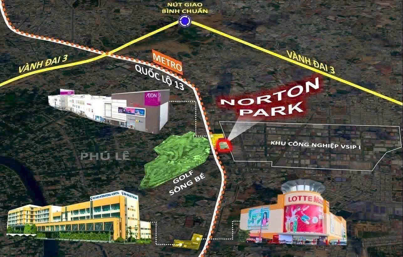 vị trí dự án norton park