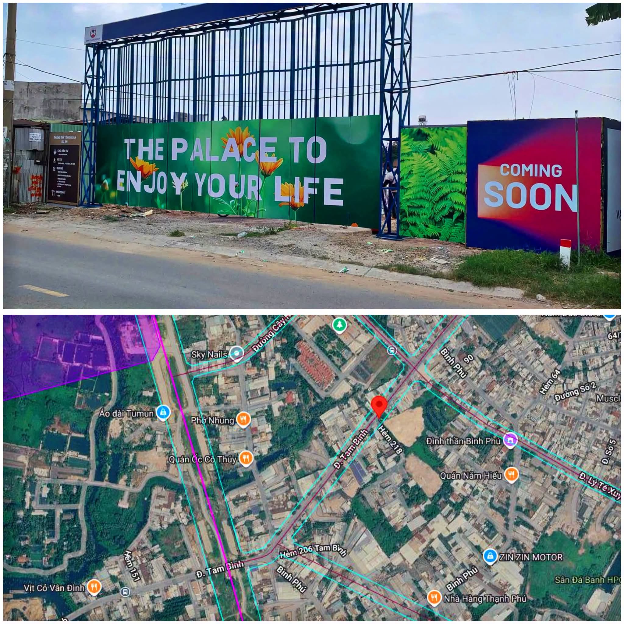 vị trí happy one elite cách vành đai 2 chỉ 400m